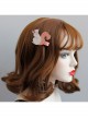 Cute Fashion Casual Simple Female Pink Squirrel Christmas Hairpin