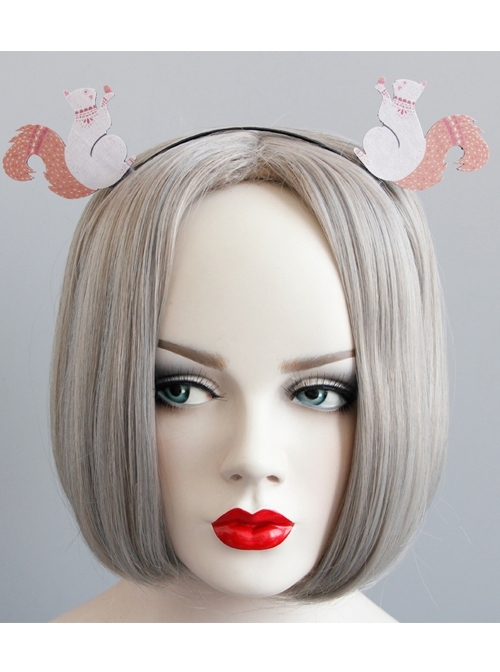 Cute Fashion Casual Christmas Pink Squirrel Stage Performance Thin Hair Band