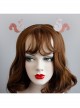Cute Fashion Casual Christmas Pink Squirrel Stage Performance Thin Hair Band