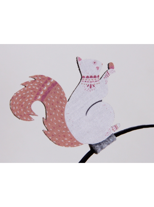 Cute Fashion Casual Christmas Pink Squirrel Stage Performance Thin Hair Band