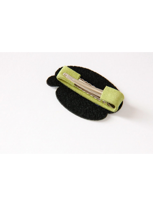 Fashion Handmade Exquisite Cartoon Palace Green Teacup Hairpin Spring Clip