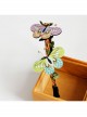 Fashion Leisure Holiday Fabric Color Butterfly Rattan Bride Wedding Dress Headband