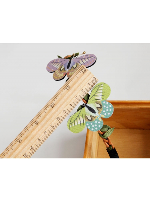 Fashion Leisure Holiday Fabric Color Butterfly Rattan Bride Wedding Dress Headband
