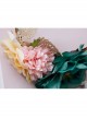 Fashion Casual Bride Colored Flowers Golden Lace Fabric Bride Female Hair Band