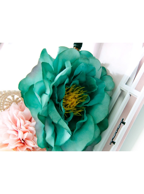 Fashion Casual Bride Colored Flowers Golden Lace Fabric Bride Female Hair Band