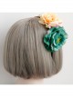 Fashion Casual Bride Colored Flowers Golden Lace Fabric Bride Female Hair Band