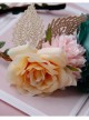 Fashion Casual Bride Colored Flowers Golden Lace Fabric Bride Female Hair Band