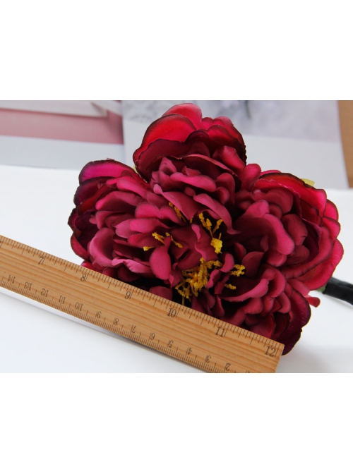 Fashion Leisure Christmas Exaggerated Red Flower Rattan New Year Holiday Travel Headband