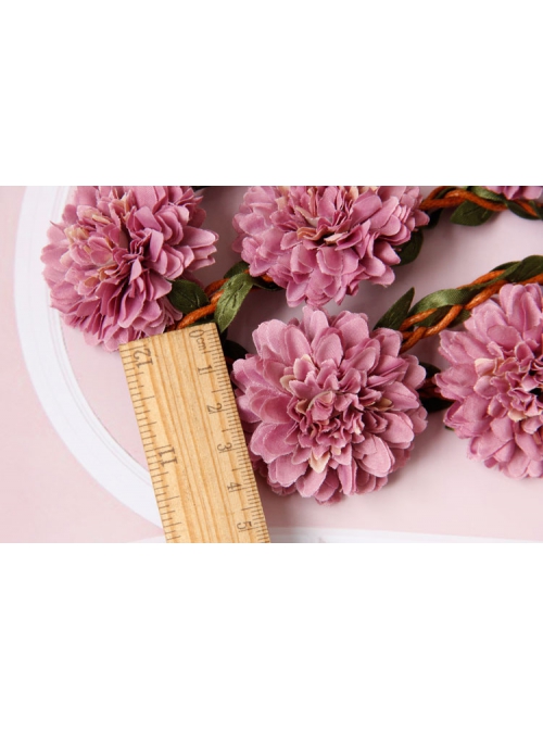 Fashion Travel Fabric Pink Flowers Creativity Handmade Christmas Wreath Rattan Hairband