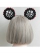 Fashion Cute Red Rose Black Mickey Ears Christmas Holiday Party Sexy Stage Bride Headband