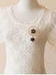 Fashion Retro Golden Lace Diamond Flower Personality Black Feather Female Brooch