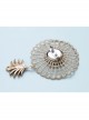 Fashion Retro Golden Lace Diamond Flower Personality Black Feather Female Brooch