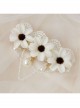 Fashion Cute White Lace Flower Pearl Tassel Lolita Sweet Handmade Female Hairpin