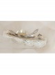 Fashion Cute White Lace Flower Pearl Tassel Lolita Sweet Handmade Female Hairpin