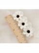Fashion Cute White Lace Flower Pearl Tassel Lolita Sweet Handmade Female Hairpin
