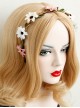 Leisure Color Small Chrysanthemum Rattan Seaside Beach Travel Vacation Fashion Handmade Headband
