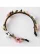 Leisure Color Small Chrysanthemum Rattan Seaside Beach Travel Vacation Fashion Handmade Headband