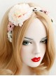 Retro Fashion Lolita Princess Sweet Girl Color Flower Cute White Lace Handmade Hair Band