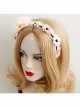 Retro Fashion Lolita Princess Sweet Girl Color Flower Cute White Lace Handmade Hair Band