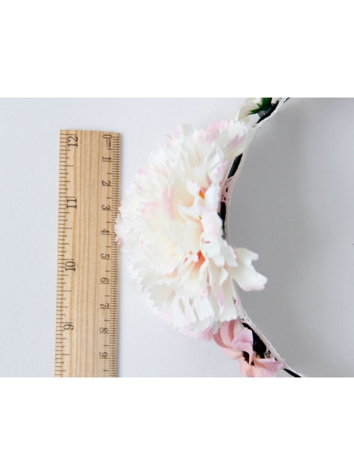 Retro Fashion Lolita Princess Sweet Girl Color Flower Cute White Lace Handmade Hair Band