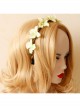 Fashion Leisure White Flowers Rattan Stage Show Beach Holiday Headband