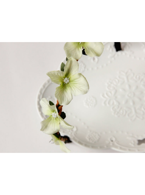 Fashion Leisure White Flowers Rattan Stage Show Beach Holiday Headband