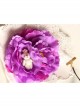 Fashion Leisure Purple Flowers Bear White Lace Bride Seaside Tourism Wide Hair Band