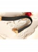 Fashion Retro Halloween Christmas Red Rose White Lace Bride Stretch Hairband