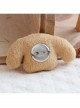 Retro Fashion Cute Personality Cartoon Puppy White Pearl Rhinestone Blue Flower Golden Lace Brooch