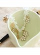 Cute Fashion Elegant Simple Lolita White Flower Lace Elastic Headband