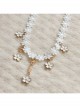 Cute Fashion Elegant Simple Lolita White Flower Lace Elastic Headband