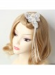 Fashion Retro Personality Bride White Lace Butterfly Long Streamer Hairpin