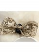 Retro Palace Fashion Bow Gold Lace Green Crystal Rose Spring Hairpin