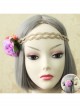 Fashion Leisure Beach Seaside Holiday Female Color Garland Leaves Twine Hair Tie