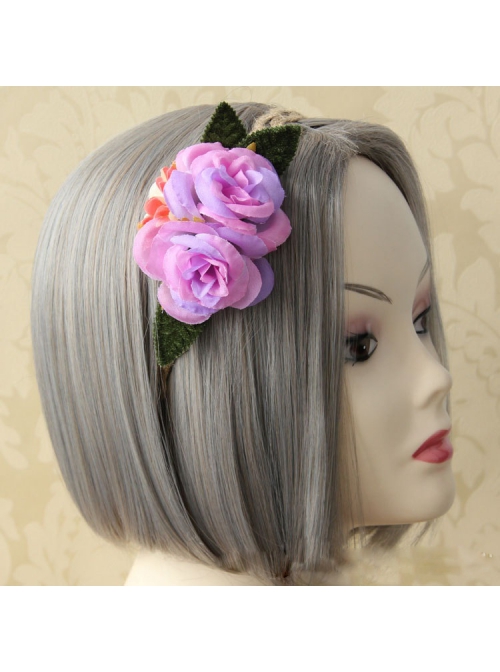 Fashion Leisure Beach Seaside Holiday Female Color Garland Leaves Twine Hair Tie