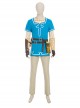 The Legend Of Zelda Link Blue Champion's Tunic Suit Halloween Cosplay Accessories Waist Belts And Waist Bags