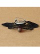 Fashion Casual Elegant Retro Red Crystal Retro Black Lace Brooch