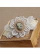 Classical Fashion Beauty Portrait Golden Lace Flower Boutique Female Handmade Hairpin