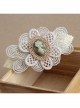 Classical Fashion Beauty Portrait Golden Lace Flower Boutique Female Handmade Hairpin