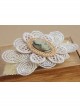 Classical Fashion Beauty Portrait Golden Lace Flower Boutique Female Handmade Hairpin