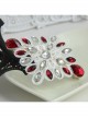 Palace Fashion Retro Baroque White Lace Ruby Handmade Female Spring Hairpin