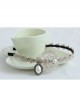 Handmade Elegant Boutique Fashion Retro Golden Lace Pearl Flower Female Hair Band