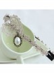 Handmade Elegant Boutique Fashion Retro Golden Lace Pearl Flower Female Hair Band