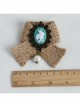 Fashion Personality Rabbit White Pearl Retro Hemp Rope Female Brooch