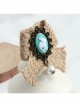 Fashion Personality Rabbit White Pearl Retro Hemp Rope Female Brooch
