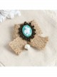 Fashion Personality Rabbit White Pearl Retro Hemp Rope Female Brooch