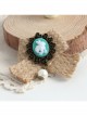 Fashion Personality Rabbit White Pearl Retro Hemp Rope Female Brooch