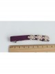 Fashion Casual Elegant Female Handmade Golden Lace Flower Purple Hairpin
