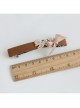 Handmade Fashion Elegant Boutique Lady Golden Lace Bow Brown Spring Hairpin