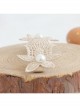 Fashion Elegant Personality White Pearl Golden Leaves Flower Lace Female Hairpin